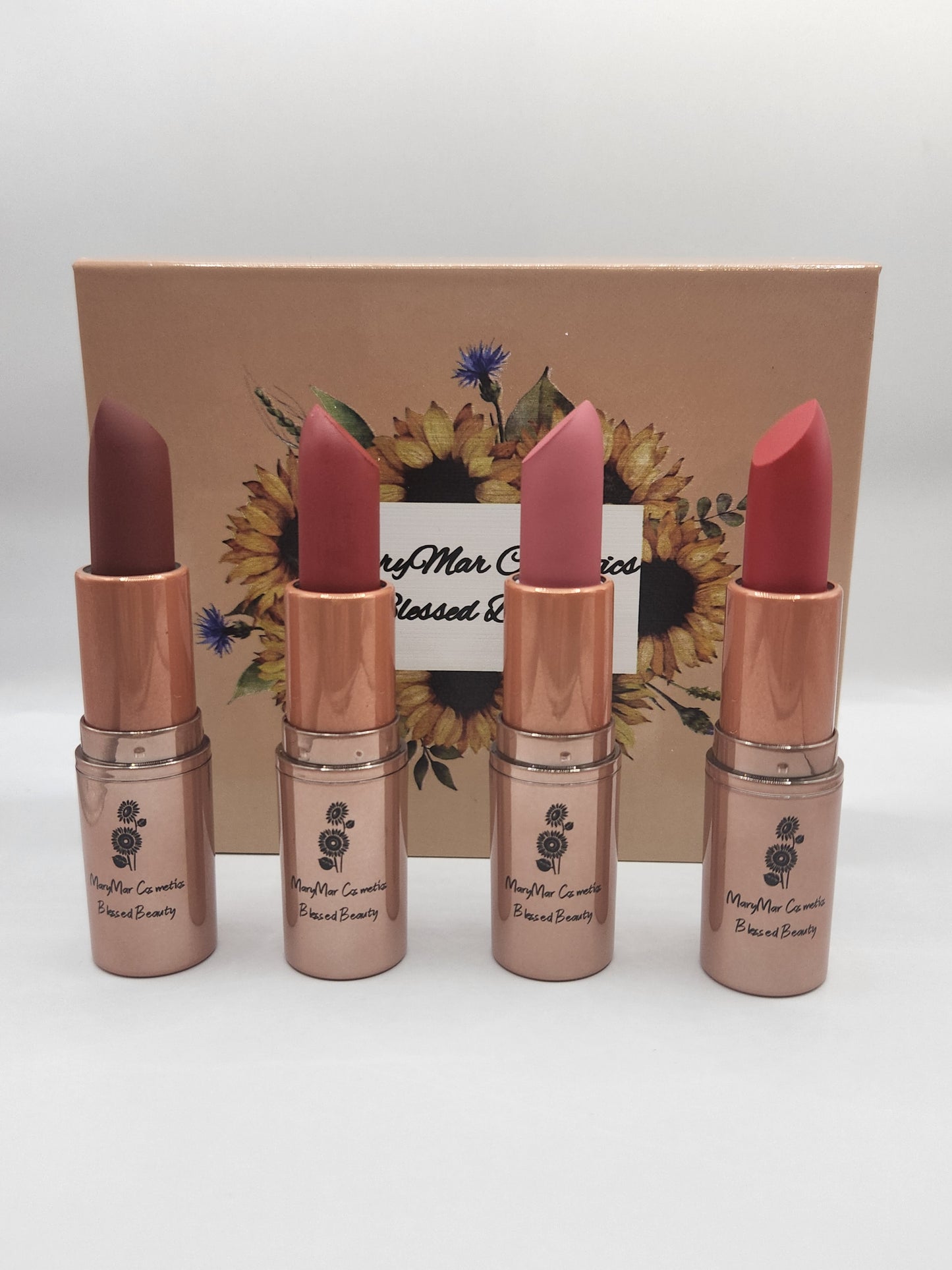 Bullet lipstick set of 4 in a gift box